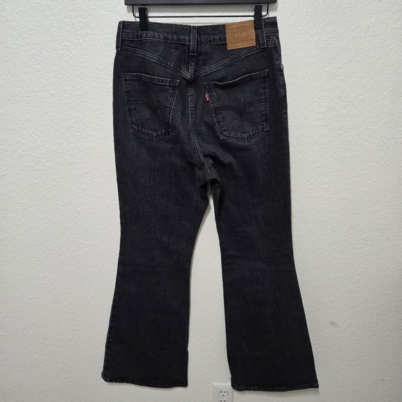 Levi's Premium 70s High Flare Jean black denim - Picture 8 of 13